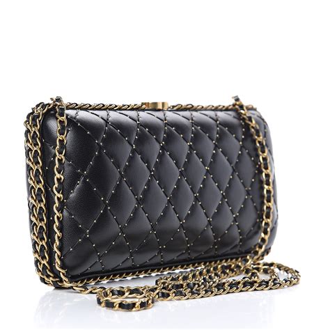 chanel clitch|chanel clutch with chain black.